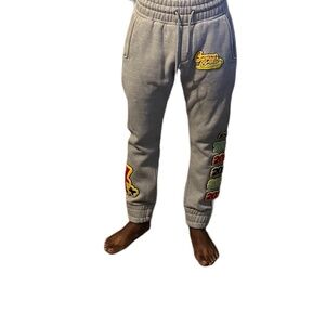 NWOT Tulones Men's‎ Gray Jogger Embroidered  Size Small